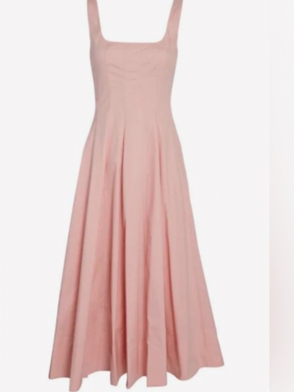Staud Light pink Wells Midi Dress